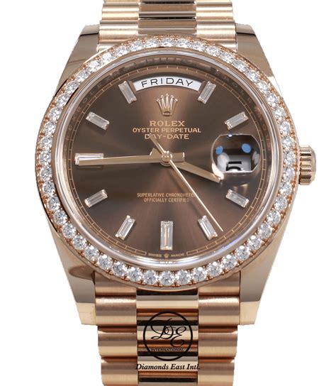 diamond rolex 40mm|rolex presidential 40mm price.